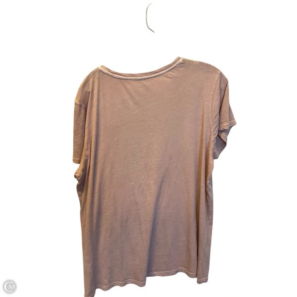 Top Short Sleeve By Lucky Brand In Pink, Size: Xl Hot on Sale - Image 2