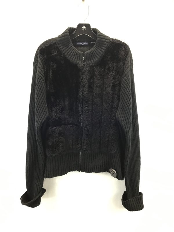 Jacket Faux Fur & Sherpa By Derek Heart In Black, Size: 2x For Sale