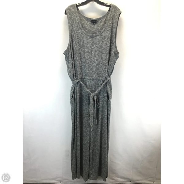 Jumpsuit By Bobeau In Grey, Size: 3x Online now
