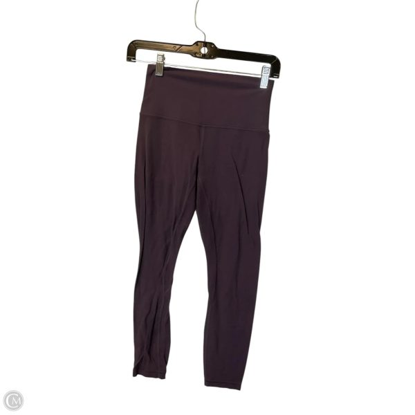 Athletic Leggings By Lululemon In Purple, Size: 0 For Sale