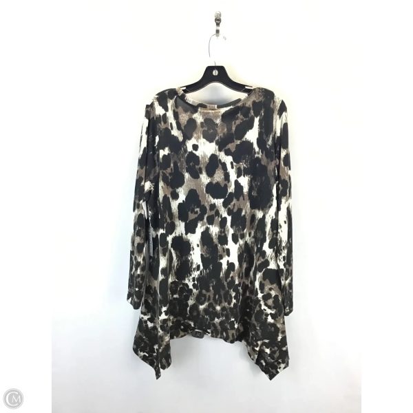 Top Long Sleeve By Avenue In Leopard Print, Size: 2x Sale - Image 2