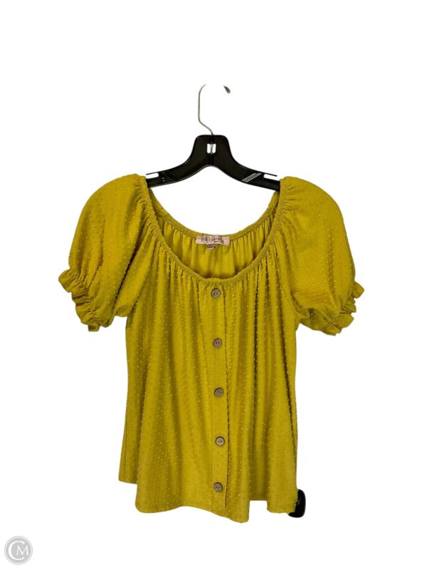 Top Short Sleeve By Philosophy In Yellow, Size: Xs For Sale