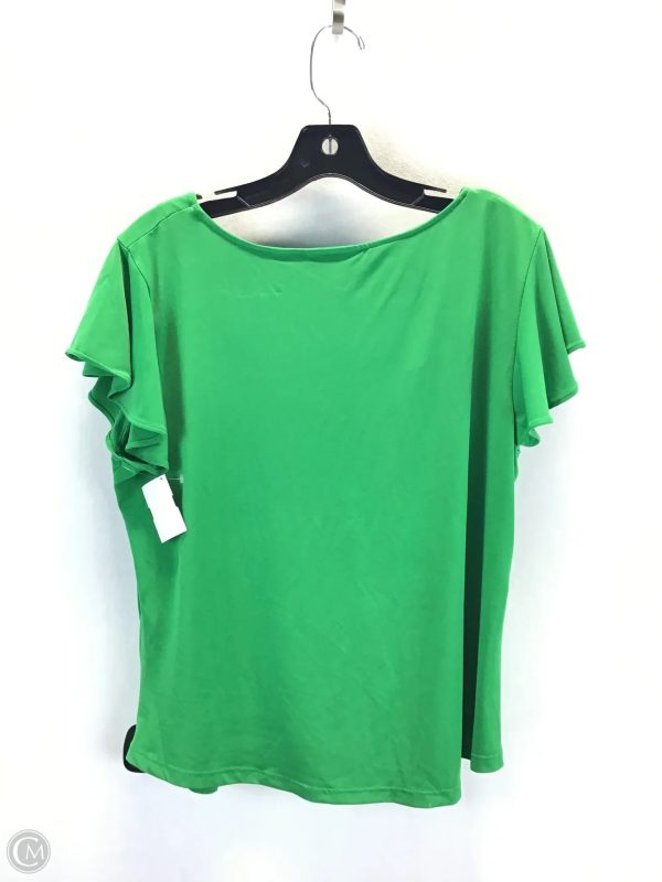 Top Short Sleeve Basic By New York And Co In Green, Size: L Online - Image 2
