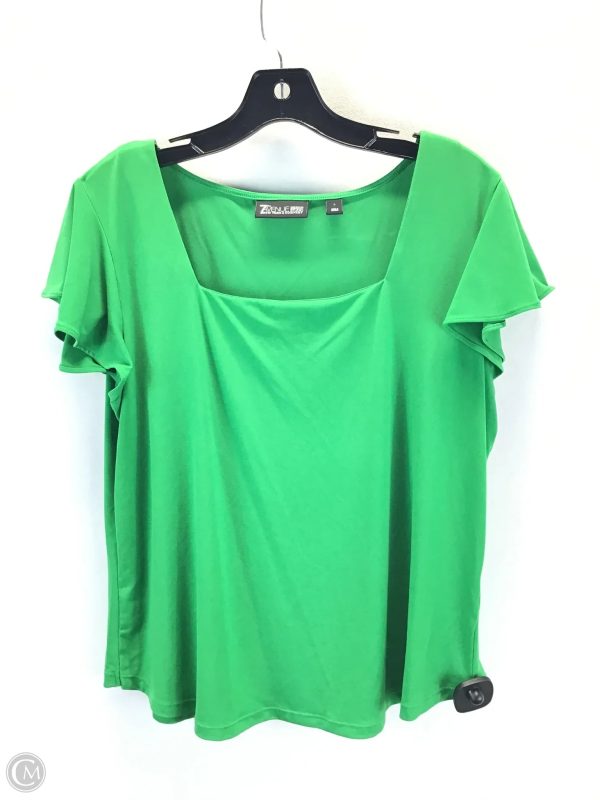 Top Short Sleeve Basic By New York And Co In Green, Size: L Online