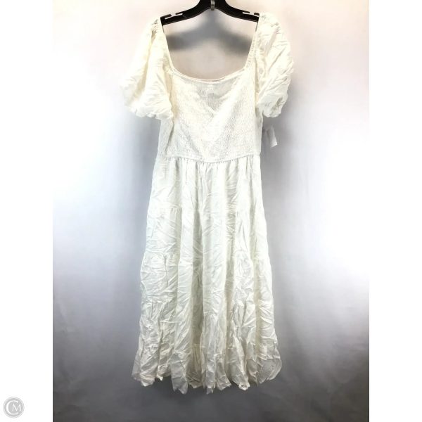 Dress Casual Maxi By Clothes Mentor In White, Size: Xl For Cheap