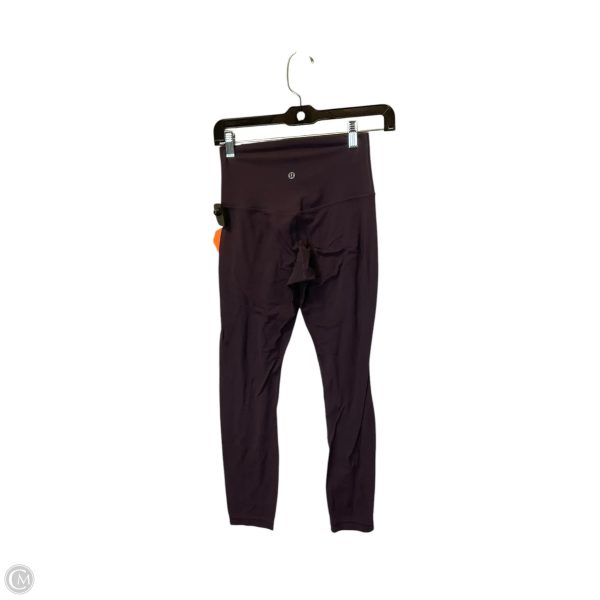 Athletic Leggings By Lululemon In Purple, Size: 0 For Sale - Image 2