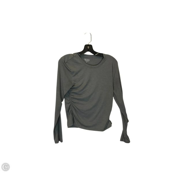 Athletic Top Long Sleeve Crewneck By Athleta In Grey, Size: M on Sale