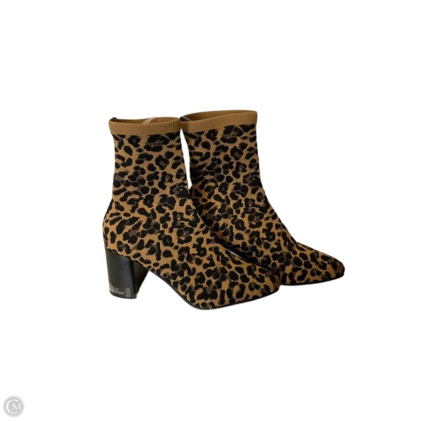 Boots Ankle Heels By Blondo In Animal Print, Size: 9.5 on Sale - Image 2