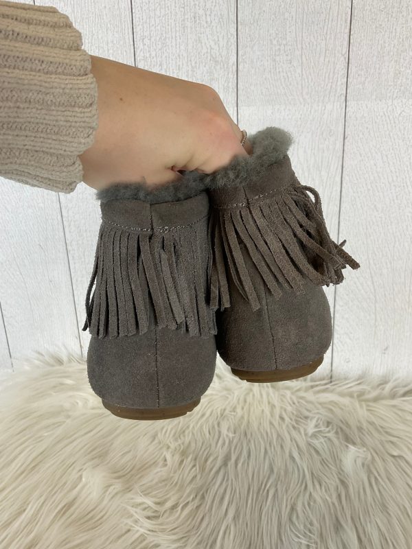 Boots Ankle Flats By Emu In Grey, Size: 6 Cheap - Image 3